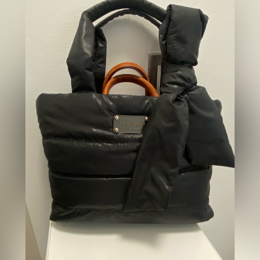 New W/o tags Kate Spade Nylon Bow Puffer Tote